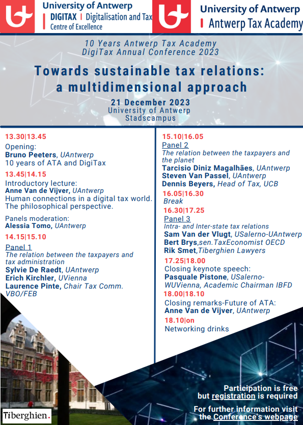 Conference "Towards Sustainable Tax Relations"